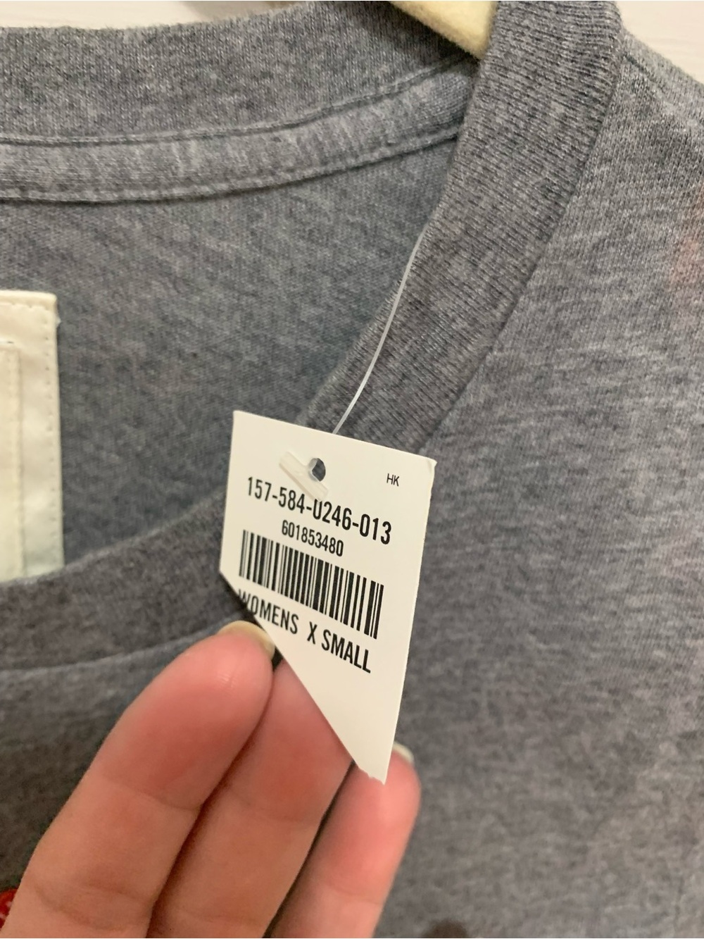 Abercrombie & Fitch Gray Crewneck Tee with Signature Label - Picture 3 of 4